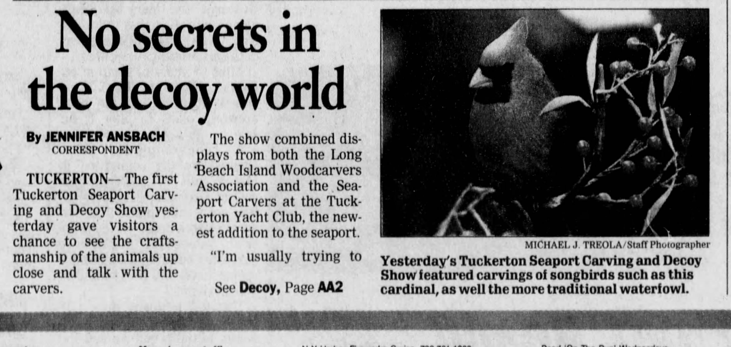 Scan of “No Secrets in the Decoy World,” page 1